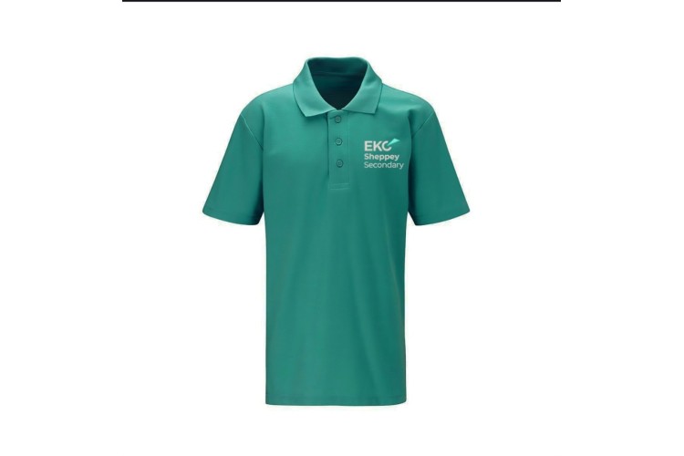 EKC Sheppey Secondary Teal Polo with Logo (Junior Sizes)