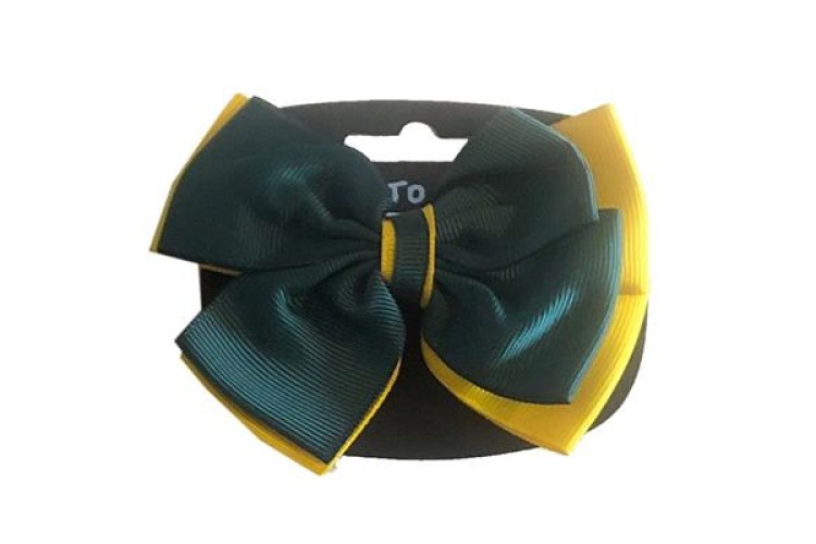 Girl's Hair Bow (Bottle Green)