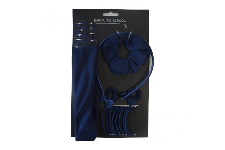 Girls Large School Accessory Set (Navy)