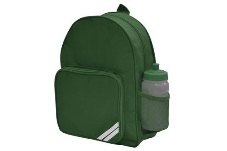 Green Backpack (With Logo)