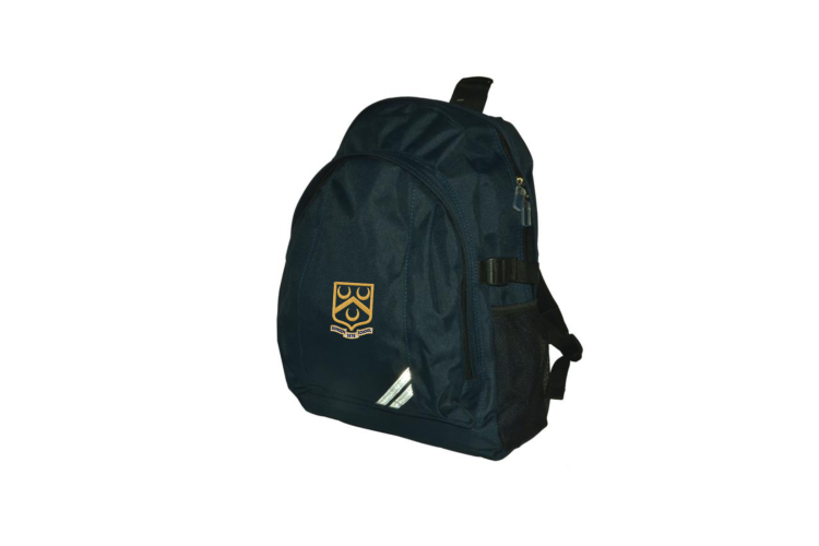 Navy Backpack with Logo