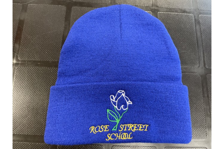 Rose St Beany Hat with Logo