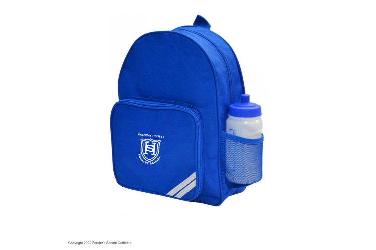 Royal Blue Junior Backpack With Logo